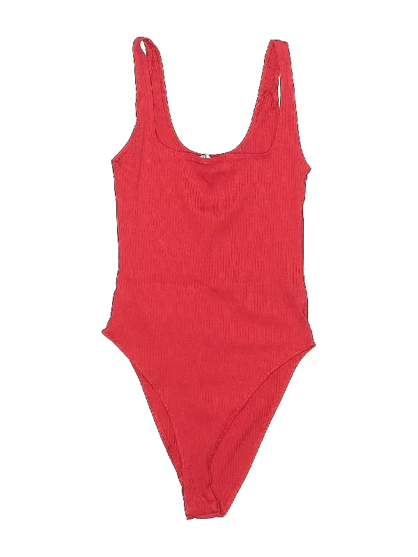 Bodysuit Stylish Plunging Neck Bodysuit