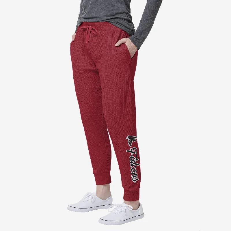 Atlanta Falcons Womens Waffle Lounge Pants Lightweight Jogger Pants