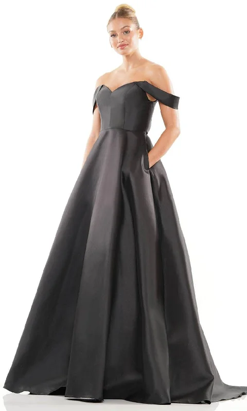 Colors Dress 3182 - Mikado Gown empire Waist empire