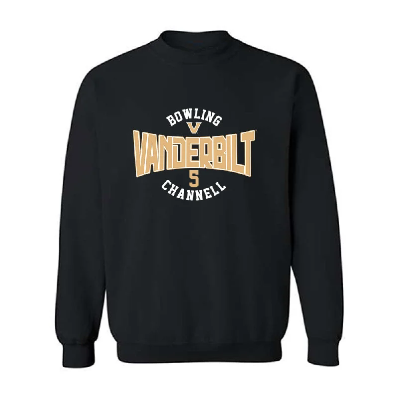 Vanderbilt - NCAA Women's Bowling : Kailee Channell - Crewneck Sweatshirt Classic Fashion Shersey Hoodie with Hem Applique Textured Unique