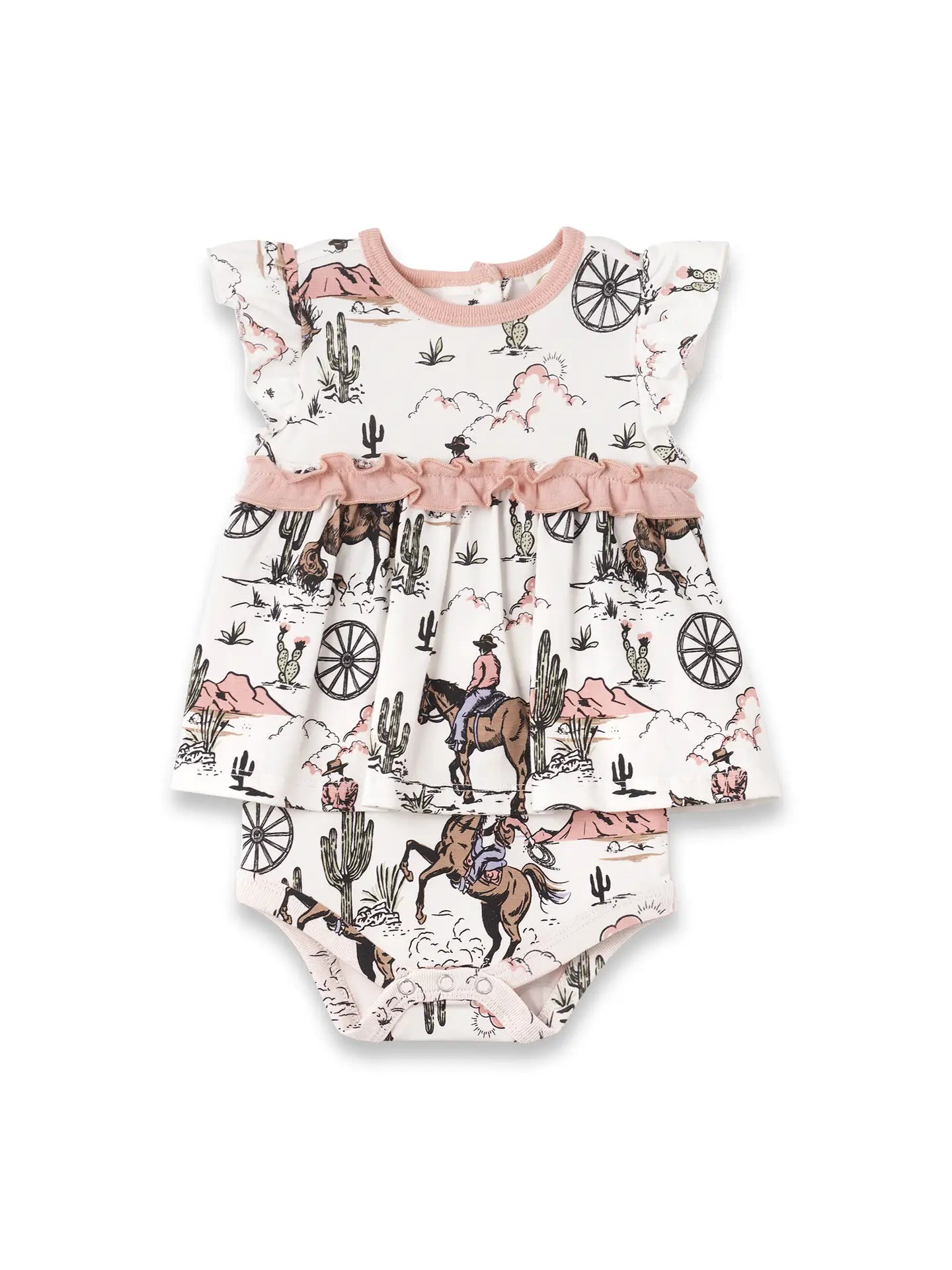 Western Baby Girl's Bodysuit Comfortable Printed Bodysuit