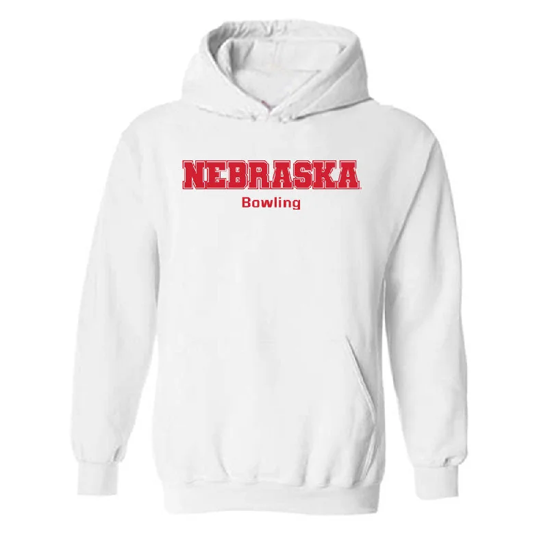 Nebraska - NCAA Women's Bowling : Lani Breedlove - Generic Shersey Hooded Sweatshirt Hoodie with Frayed Bohemian Relaxed