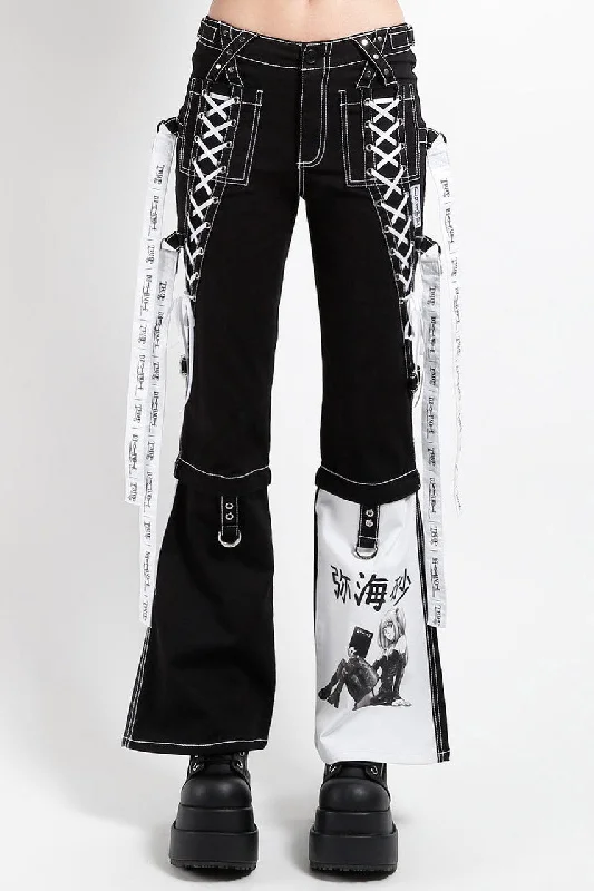 TRIPP NYC X Deathnote Rem X Misa Pants [BLACK/WHITE] Classic Stretch Pants