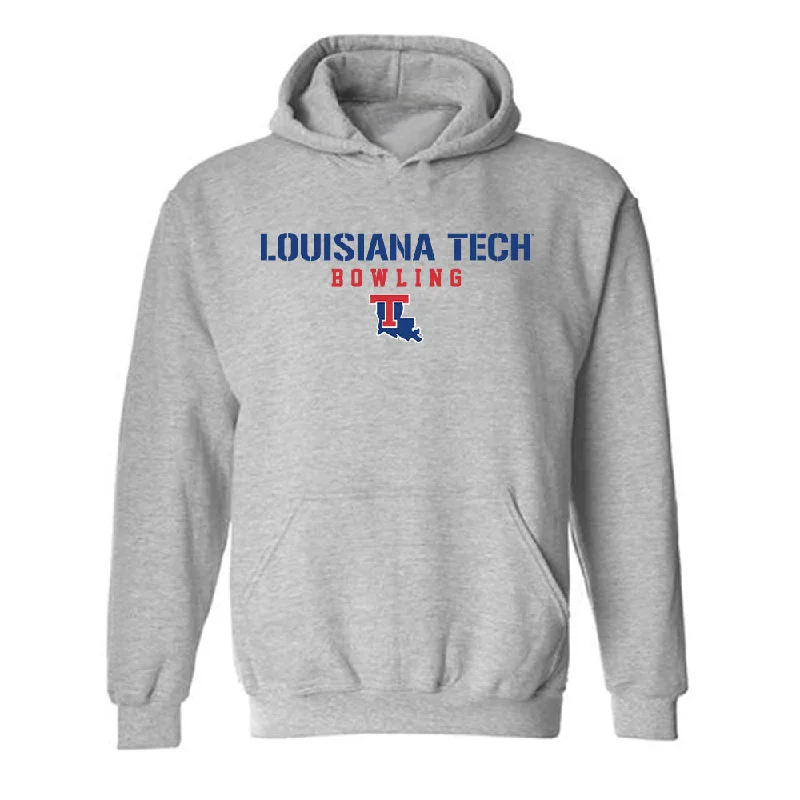 LA Tech - NCAA Women's Bowling : Allyson Sand - Classic Shersey Hooded Sweatshirt Hoodie with Longline Fit Extended Stylish