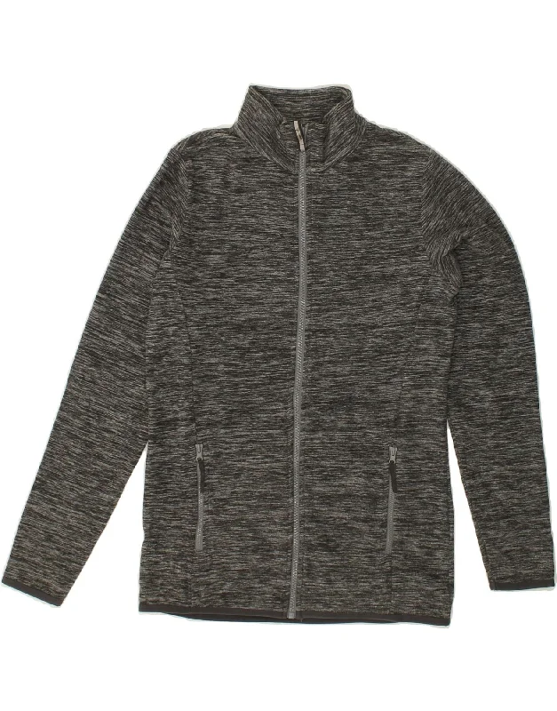 MOUNTAIN WAREHOUSE Womens Fleece Jacket UK 8 Small  Grey Polyester Nylon Fabric Polyester Fabric Spandex Fabric