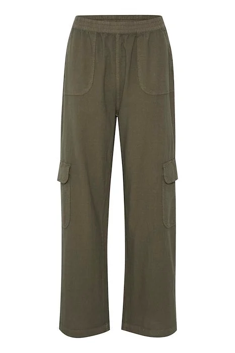 Kaffe Naya Cargo Pants Comfy Zip-Up Pants