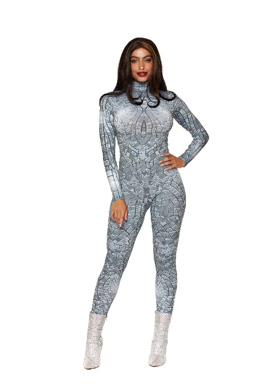 Dreamgirl Disco Ball Bodysuit Fashionable Plunge Bodysuit