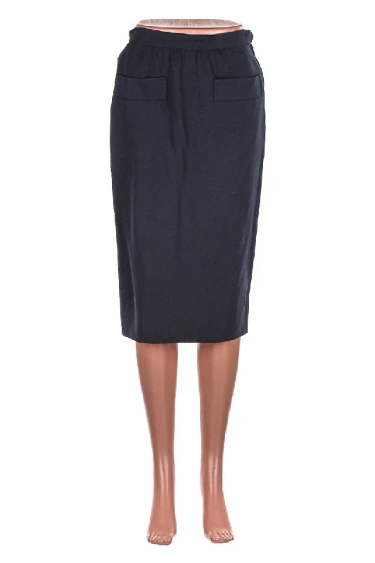 Yves Saint Laurent Skirt satin skirt smooth