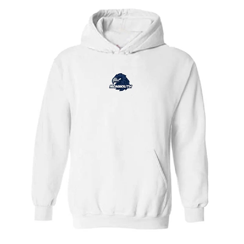 Monmouth - NCAA Women's Bowling : Siyah Sweeny - Hooded Sweatshirt Hoodie with Puffed Sleeves Voluminous Trendy