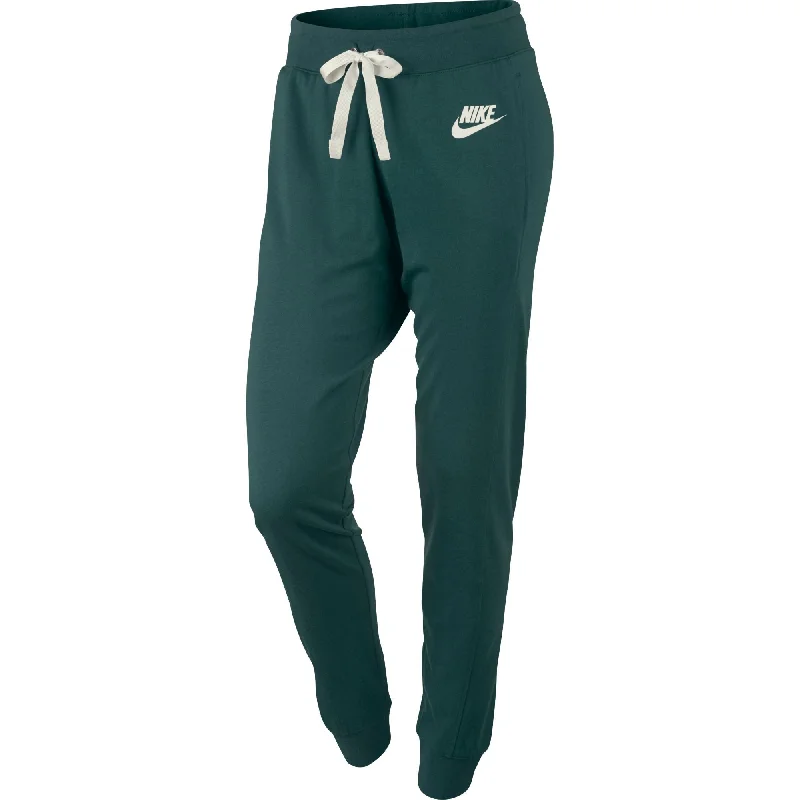 Nike NSW Gym Women's Pants Dark Green Relaxed High-Waist Trousers