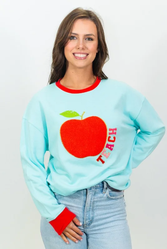 Teach Sweatshirt Hoodie with Longline Fit Extended Stylish