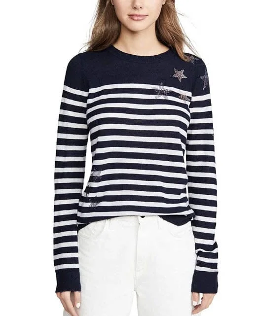 "Miss CP Stripes" Sweater Soft Cozy Warm