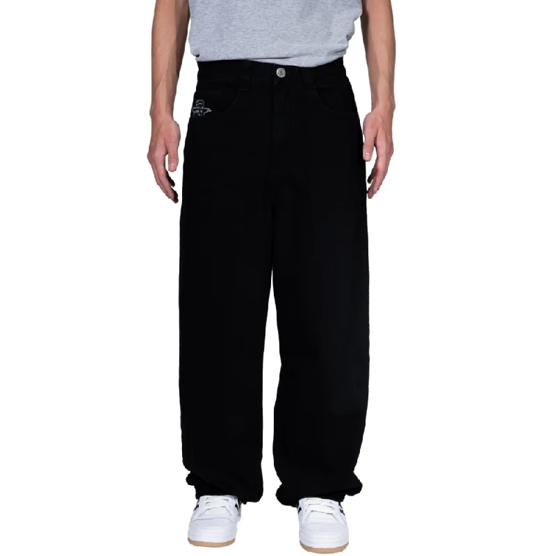 King Concrete Baggy Denim Pants True Black Cozy Lounge Pants