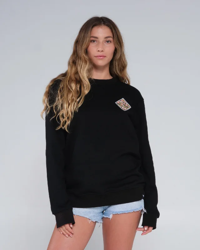 Tippet Fill Crew Sweatshirt Women's Hoodie Crop Top Short Trendy