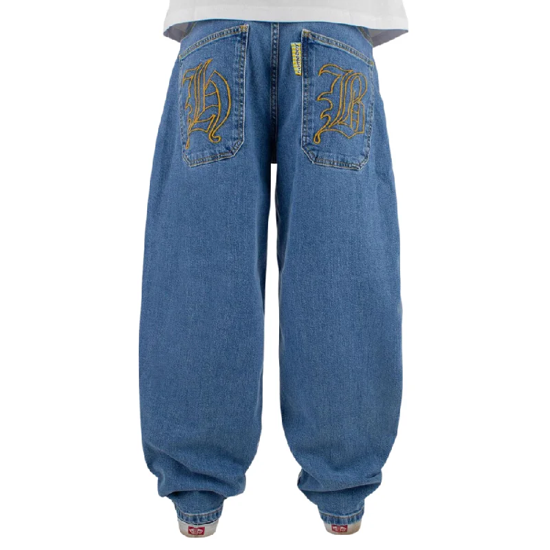 X-Tra Monster Gothic Pants Denim Blue Soft Sweatpants Style