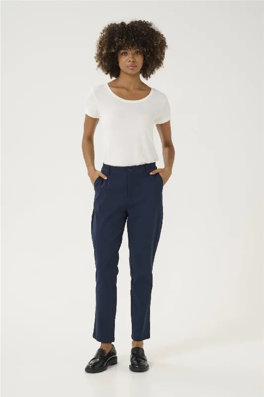 Benghta Pants Chic Wool Trousers