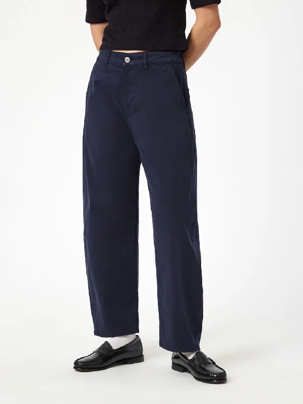 Lenora Pant - Midnight Casual Twill Formal Slim Pants