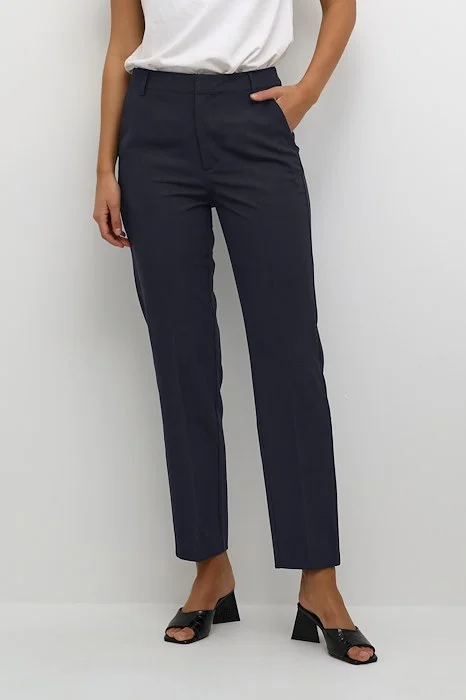 Kaffe Sakura Zipper Pant High-Waist Trousers