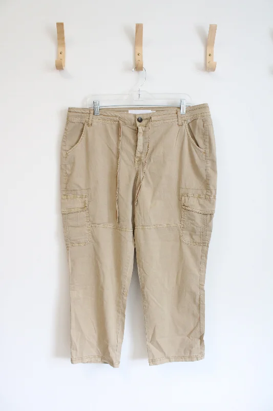 Sonoma Khaki Cargo Capri Pants | 16 Soft Sweatpants Style