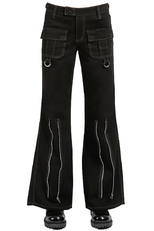 Tripp NYC Peace Cargo Pants [BLACK] Fashionable Sporty Pants