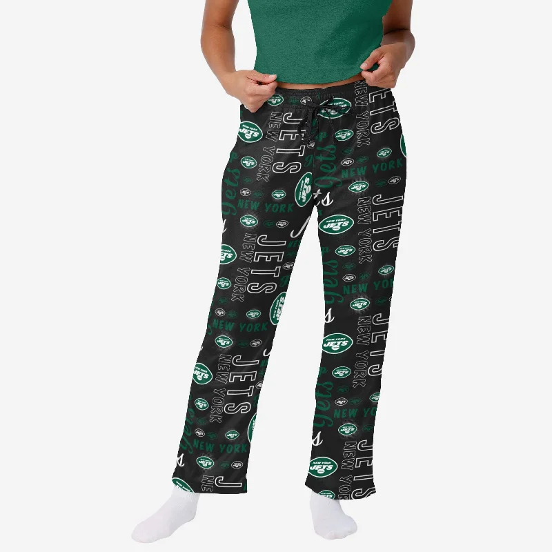 New York Jets Womens Mini Print Lounge Pants Formal Dress Pants