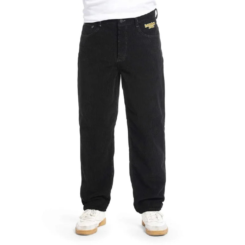 X-Tra Baggy Cord Pants Black Comfy High-Waist Jeans