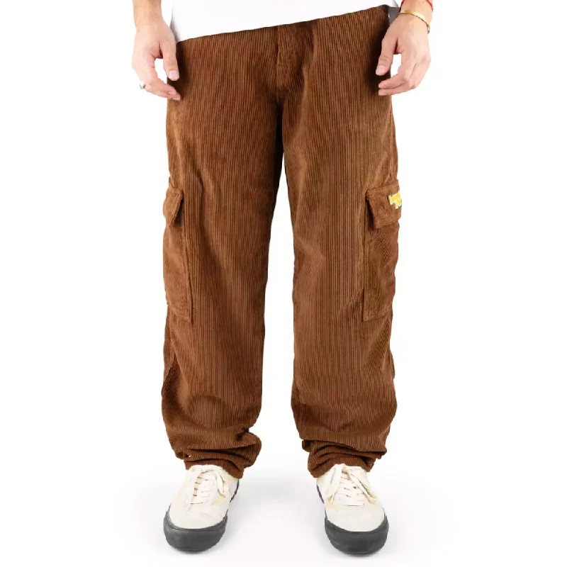 X-tra Space Cord Pants Brown Comfortable Wide-Leg Pants