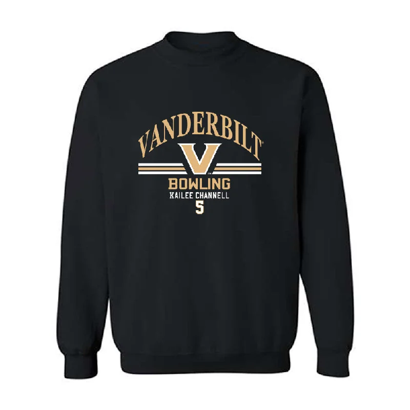 Vanderbilt - NCAA Women's Bowling : Kailee Channell - Crewneck Sweatshirt Classic Fashion Shersey Hoodie with Hem Ribbing Snug Secure