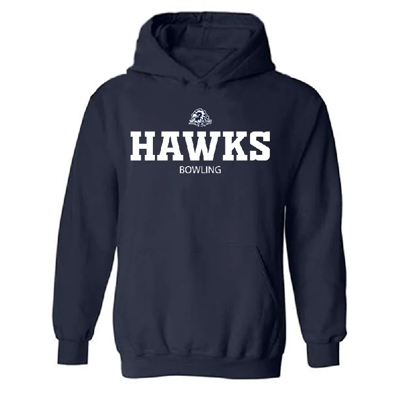 Monmouth - NCAA Women's Bowling : Siyah Sweeny - Hooded Sweatshirt Hoodie with Batwing Sleeves Loose Dramatic