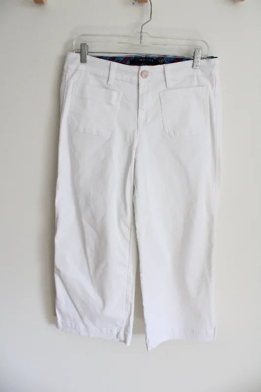 One 5 One White Capri Pants | 8 Soft Wool Pants