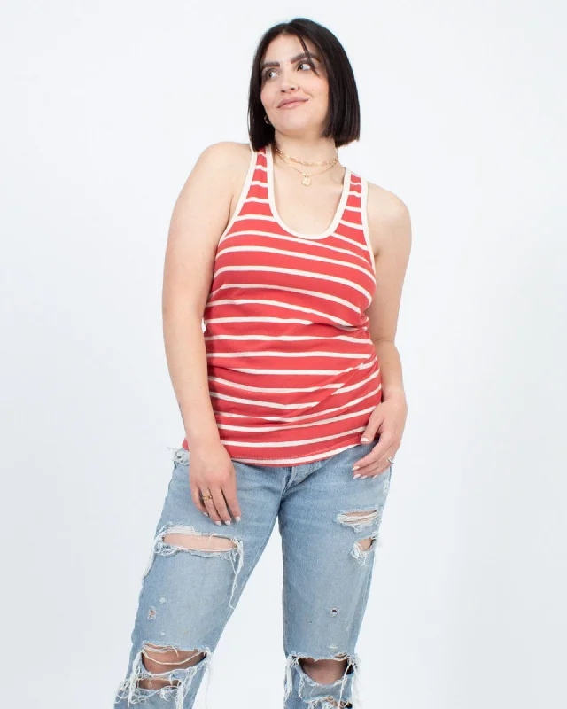 Casual Striped Tank relaxed fit tank