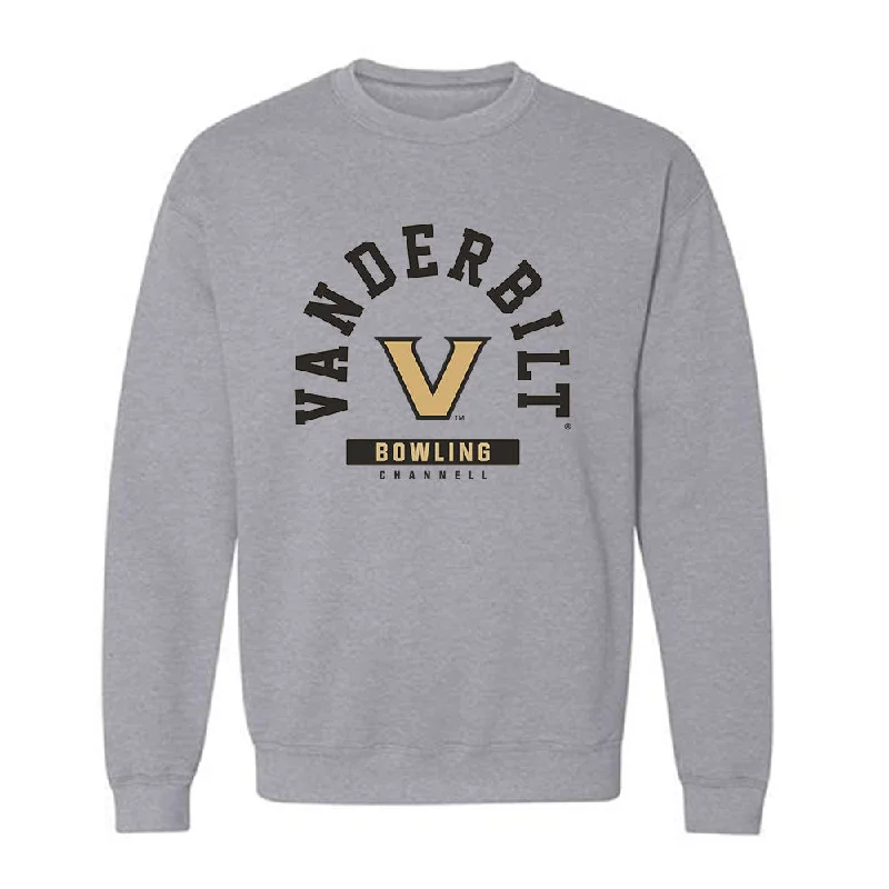 Vanderbilt - NCAA Women's Bowling : Kailee Channell - Crewneck Sweatshirt Classic Fashion Shersey Hoodie with Hem Embroidery Detailed Premium