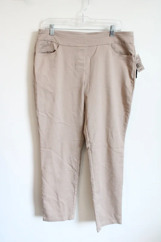 NEW Napa Valley Tan Pants | 14 Petite Casual Sweatpants Style