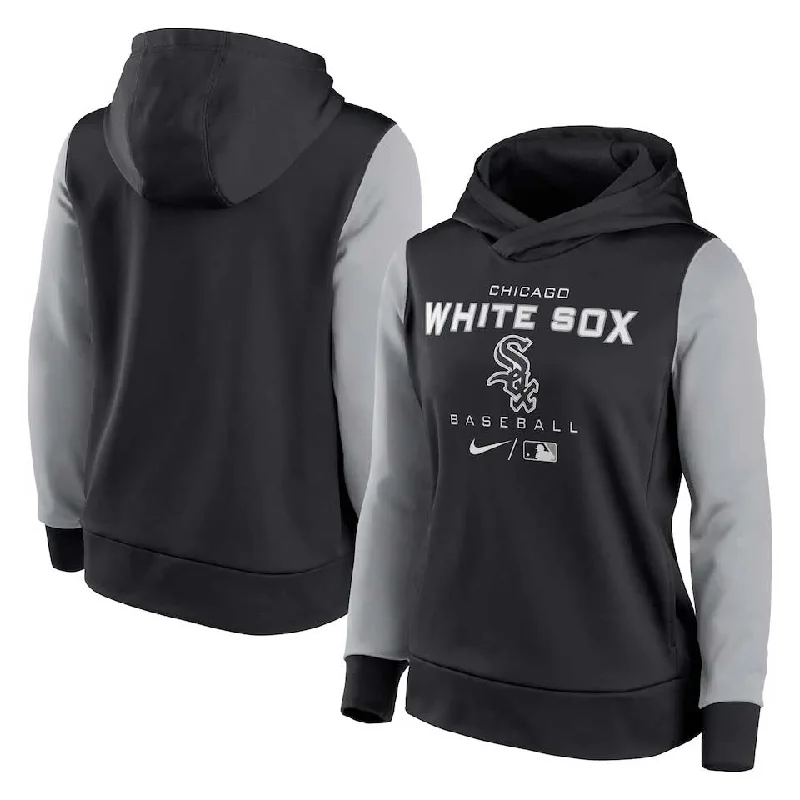 Chicago White Sox AC Women's Nike Fleece Hooded Sweatshirt Hoodie with Magnetic Closure Innovative Modern