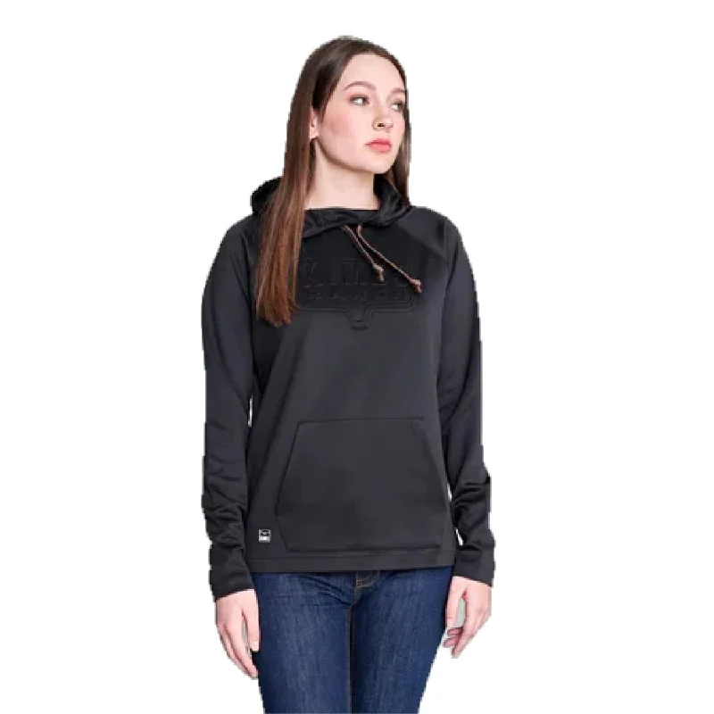 Kimes Ranch Women's Sedona Bossed Black Hoodie Hoodie with Patch Decorative Personalized