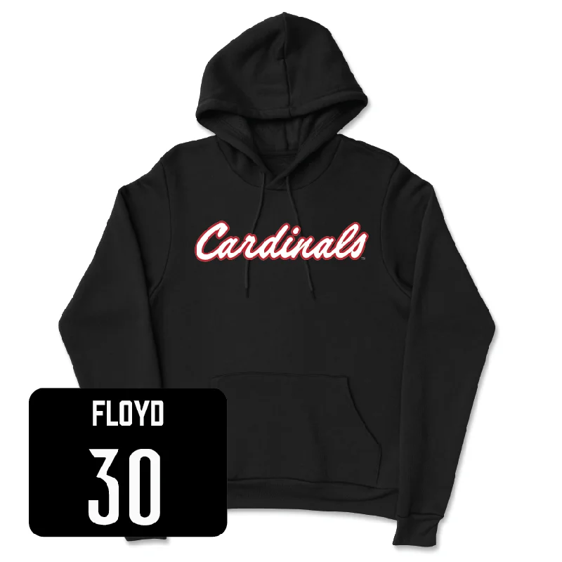 Women's Soccer Black Script Hoodie - Erynn Floyd Hoodie with Emblem Brand Identity