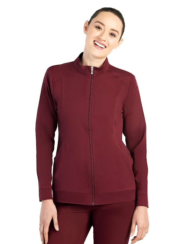 Women's Mandarin Collar Scrub Jacket Notch Collar Jacket Peter Pan Collar Jacket Cowl Neck Jacket